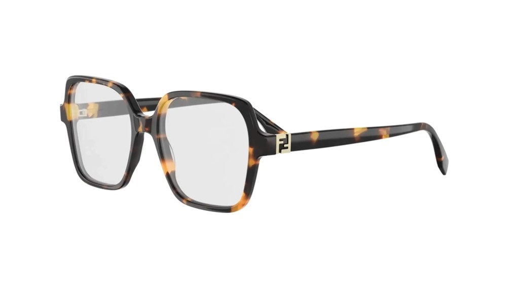 Fendi FE50144I - 056 - 54 Cadres optiques Havane Angulaire