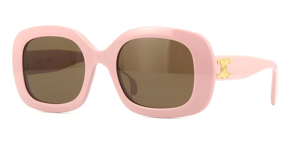 Celine CL40262U - 72E - 53 Lunettes de soleil Rose, Or Angulaire