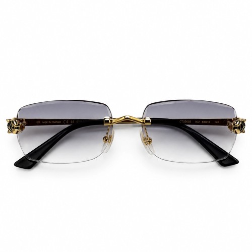 Cartier CT0418O with Diamond Cut Lenses Style - 001 - 58 - LIMITED EDITION Lunettes de soleil Or Rectangle