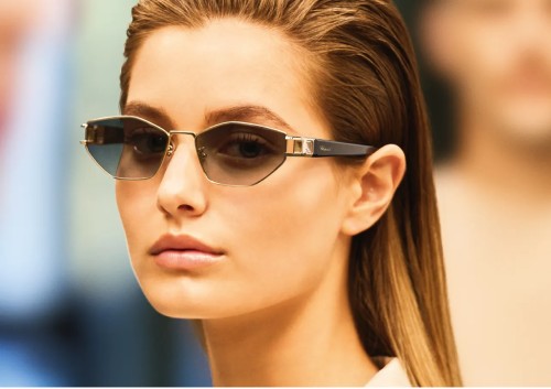 Chopard SCHM13S - 300G - 58 Lunettes de soleil Or rose brillant Œil de chat