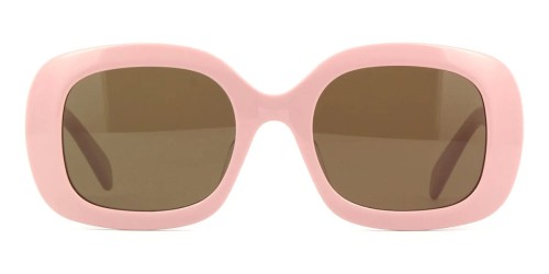 Celine CL40262U - 72E - 53 Lunettes de soleil Rose, Or Angulaire