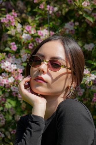 MIU MIU MU B51S - 7OE30Y - 47 Lunettes de soleil Bronze Ovale