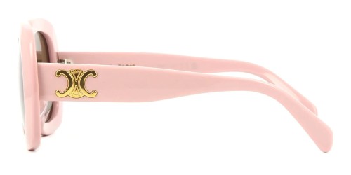 Celine CL40262U - 72E - 53 Lunettes de soleil Rose, Or Angulaire