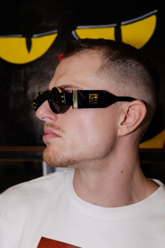 Balmain BPS-167 OLIVIER II - A - 43 Lunettes de soleil Or, Noir Spécial