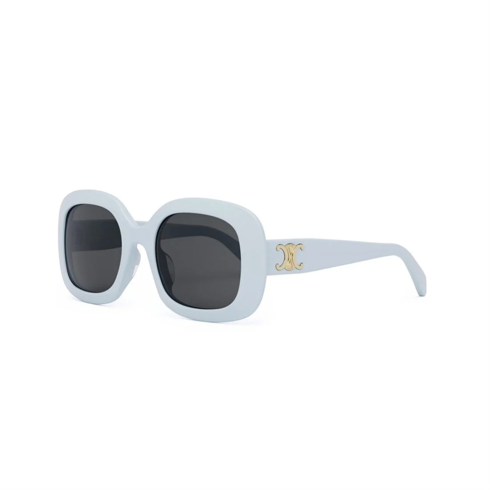 Celine CL40262U - 84A - 53 Lunettes de soleil Bleu Angulaire