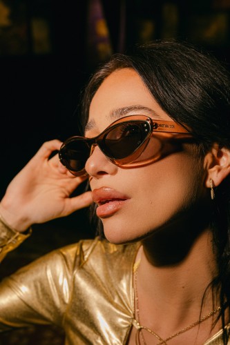 Dior DIORMETEOR B1I - 40A0 O - 146 Lunettes de soleil Rose, Transparent Œil de chat