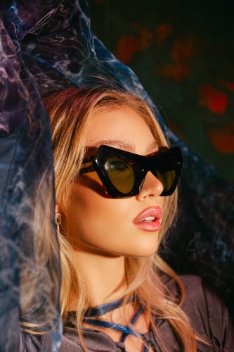 Marni 4EM Devil's Pool - 56 Lunettes de soleil Havane Œil de chat