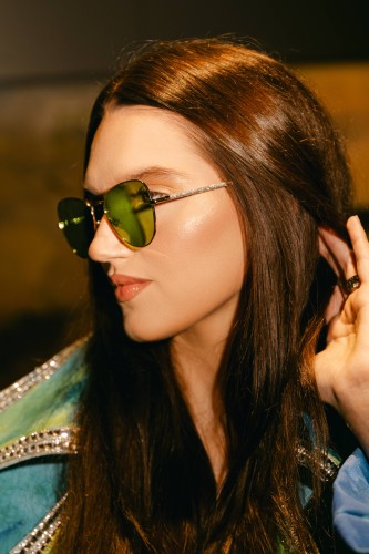 Jimmy Choo CAROL/S - Y3RQT - 56 Lunettes de soleil Or Pilote (Aviateur)