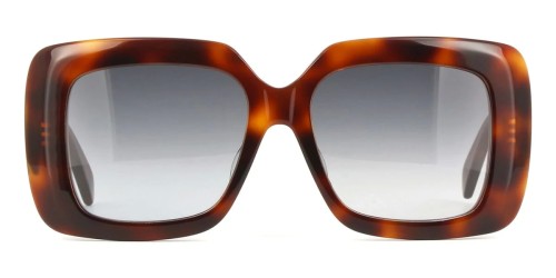 Celine CL40263F - 53B - 54 Lunettes de soleil Havane Angulaire
