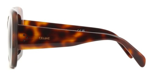 Celine CL40263F - 53B - 54 Lunettes de soleil Havane Angulaire
