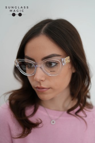 MIU MIU MU 01VV ​ - ​2AZ1O1 - ​52 Cadres optiques Transparent Phantos
