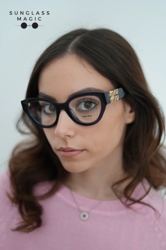 MIU MIU MU 01VV ​ - 08Q1O1 - ​52 Cadres optiques Bleu transparent Phantos
