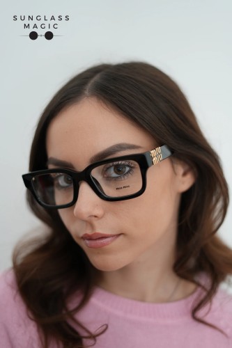 MIU MIU MU 02XV - ​1AB1O1 - ​54 Cadres optiques Black Square