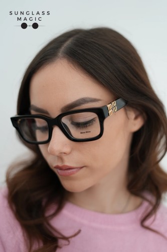 MIU MIU MU 02XV - ​1AB1O1 - ​54 Cadres optiques Black Square