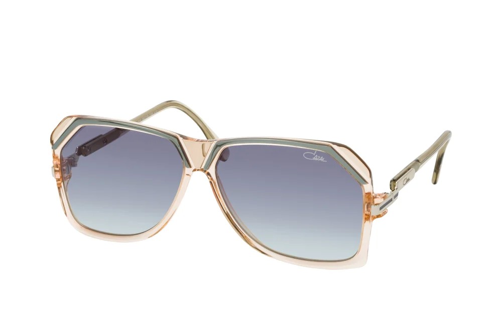 Cazal 186/3 - 001 - 59 Lunettes de soleil Beige, Transparent, Gris Angulaire