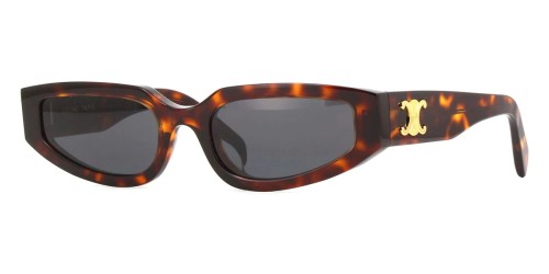 Celine CL40269U - 52A - 54 Lunettes de soleil Havane Œil de chat