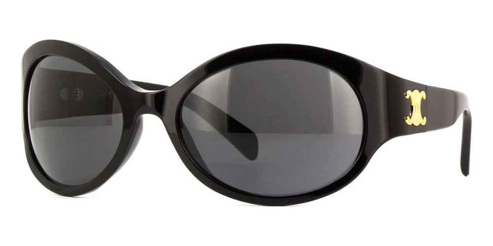 Celine CL40271I - 01A - 62 Lunettes de soleil Noir Ovale