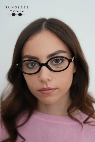 MIU MIU MU 01XV - 1AB1O1 - 50 Cadres optiques Noir Ovale