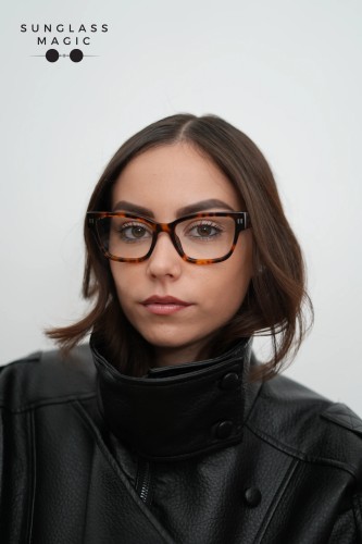 Off-White OERJ056 - 6000 - 53 Cadres optiques Havane Œil de chat