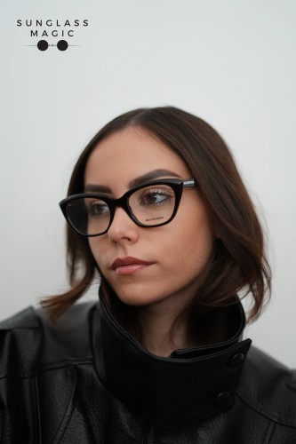 Balenciaga BB0219O - 002 - 51 Cadres optiques Havane Œil de chat