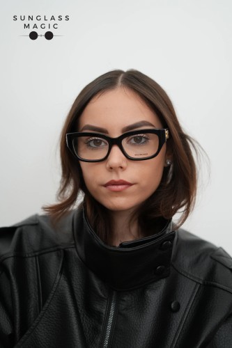 Balenciaga BB0363O - 001 - 54 Cadres optiques Noir Angulaire
