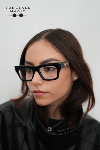 Balenciaga BB0240O - 001 - 52 Cadres optiques Noir Angulaire