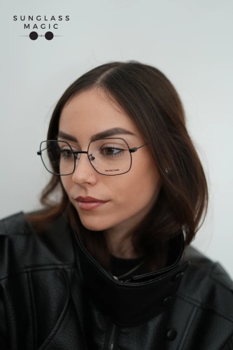 Balenciaga BB0090O - 001 - 54 Cadres optiques Noir Angulaire