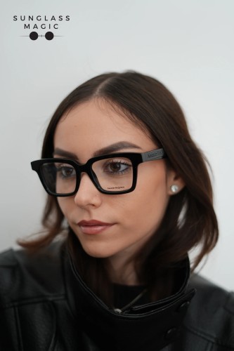 Alexander McQueen AM0385O - 001 - 49 Cadres optiques Noir Angulaire