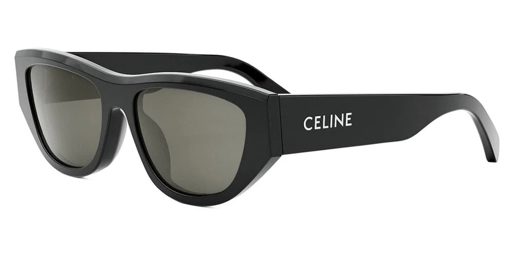 Celine CL40278U - 01A - 55 Lunettes de soleil Noir Angulaire