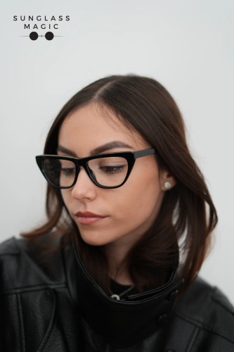 Stella McCartney SC0191O - 005 - 55 Cadres optiques Noir Œil de chat