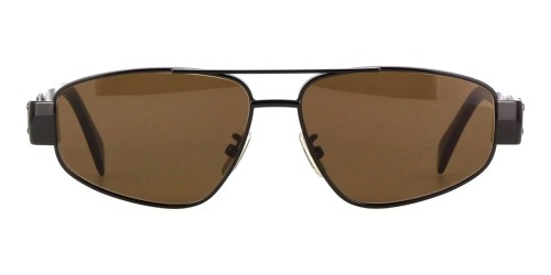 Celine CL40281U Triomphe Metal - 01E - 57 Lunettes de soleil Black Pilot (Aviator)
