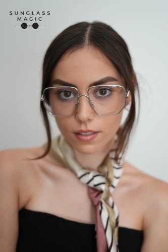 Loewe LW50079U BLUE LIGHT FILTER - 016 - 58 - AVEC DES VERRES À FILTRE ANTI LUMIÈRE BLEU-VIOLET Cadres optiques Argent Angulaire