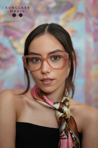 Celine CL50146F - 074 - 53 Cadres optiques Rose Angulaire