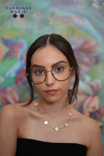 Dior GEMDIORO B1U - B500 - 56 Cadres optiques Havane, Or Papillon
