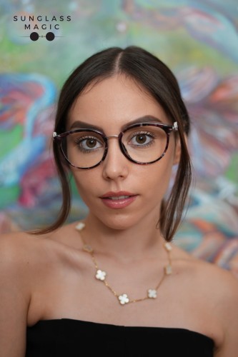 Chopard SCH273S - 0GGF - 53 Lunettes de soleil Havane Œil de chat