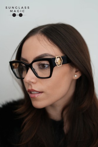 Philipp Plein VPP164S CAPTURE CRYSTAL - 700Y - 54 Cadres optiques Noir Angulaire