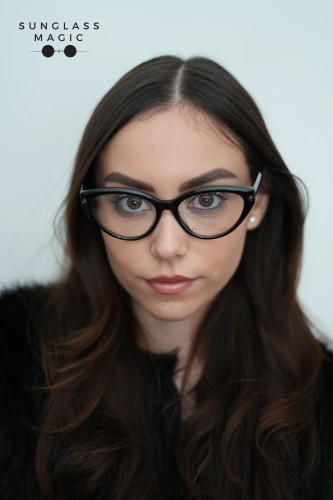 Philipp Plein VPP052 CATEYES - 0700 - 54 Cadres optiques Noir Œil de chat