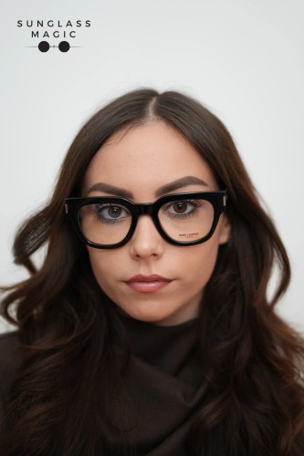 Saint Laurent SL661 - 001 - 50 Cadres optiques Noir Angulaire