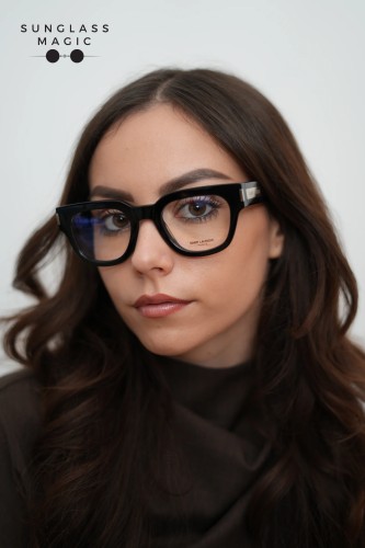 Saint Laurent SL661 - 001 - 50 Cadres optiques Noir Angulaire