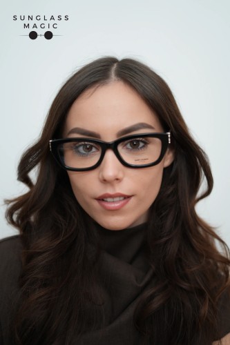 Saint Laurent SL M153 OPT - 001 - 55 Cadres optiques Noir Angulaire/Adouci