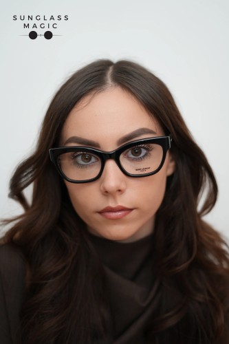 Saint Laurent SL643 - 001 - 52 Cadres optiques Noir Œil de chat
