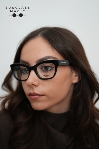 Saint Laurent SL643 - 001 - 52 Cadres optiques Noir Œil de chat