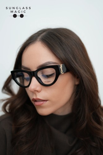 Saint Laurent SL M94 OPT - 001 - 53 Cadres optiques Noir Œil de chat