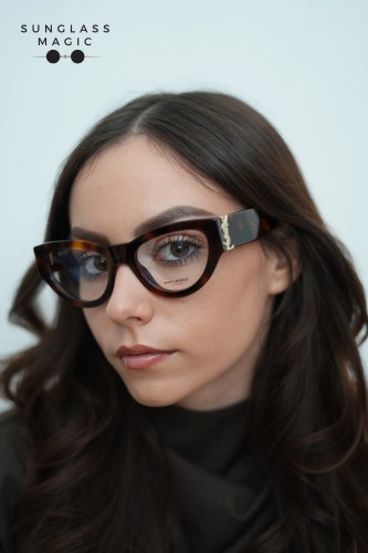 Saint Laurent SL M94 OPT - 002 - 53 Cadres optiques Havane Œil de chat