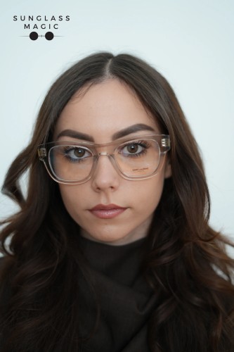 Saint Laurent SL698 - 004 - 50 Cadres optiques Transparent Angulaire
