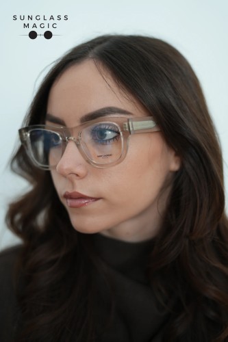 Saint Laurent SL698 - 004 - 50 Cadres optiques Transparent Angulaire