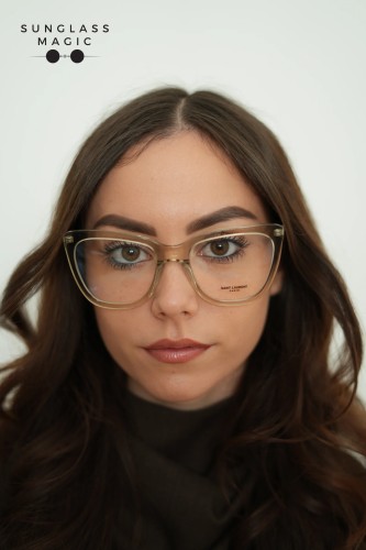 Saint Laurent SL548 SLIM OPT - 005 - 55 Cadres optiques Transparent Angulaire