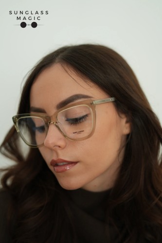 Saint Laurent SL548 SLIM OPT - 005 - 55 Cadres optiques Transparent Angulaire