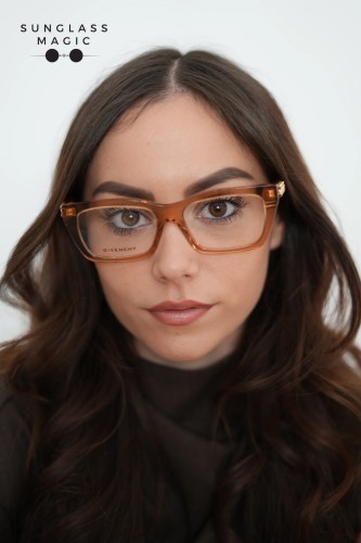 Givenchy GV50056I - 042 - 54 Cadres optiques Marron Angulaire