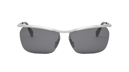 Celine CL40307U - 16A - 62 Lunettes de soleil Argent Angulaire